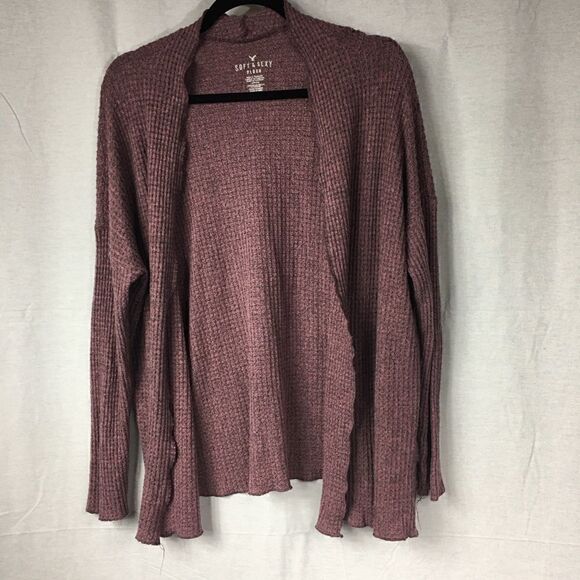 American Eagle Small Soft Sexy Plush purple shrug - Picture 2 of 6